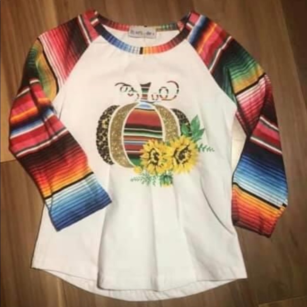 Fall pumpkin top